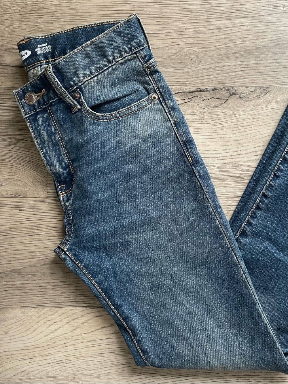 NEW | Old Navy | Built-in-Flex Skinny Jeans | Adjustable Waist | Boys Size 10 - Picture 11 of 12